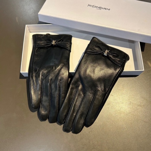 Yves Saint Laurent Gloves For Women #1158048 $48.00 USD, Wholesale Replica Yves Saint Laurent Gloves