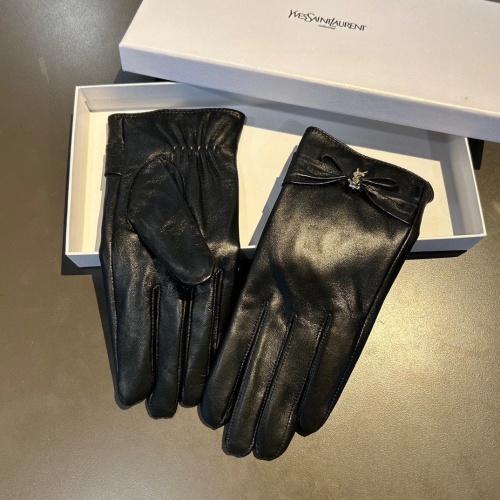 Replica Yves Saint Laurent Gloves For Women #1158048 $48.00 USD for Wholesale