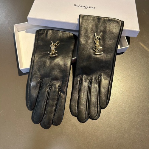 Yves Saint Laurent Gloves For Women #1158051 $48.00 USD, Wholesale Replica Yves Saint Laurent Gloves