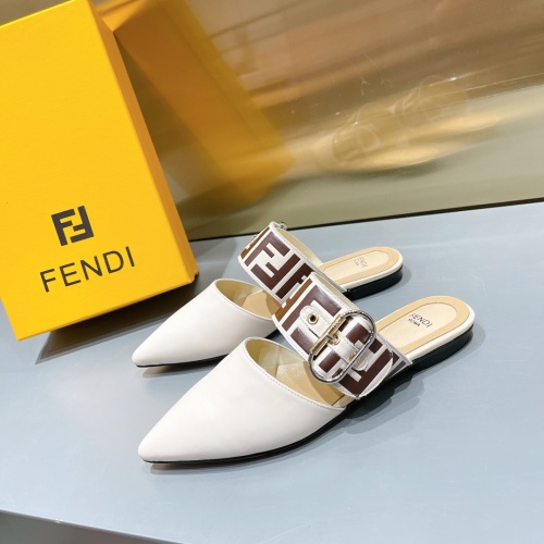 Fendi Slippers For Women #1158057 $98.00 USD, Wholesale Replica Fendi Slippers