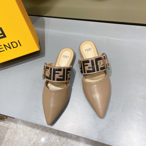 Replica Fendi Slippers For Women #1158058 $98.00 USD for Wholesale