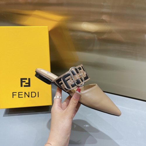 Replica Fendi Slippers For Women #1158058 $98.00 USD for Wholesale