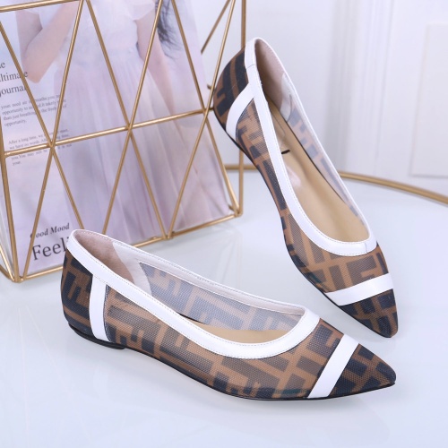 Fendi Flat Shoes For Women #1158198 $88.00 USD, Wholesale Replica Fendi Flat Shoes