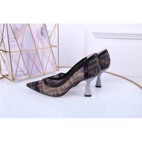 Replica Fendi High-Heeled Shoes For Women #1158203 $88.00 USD for Wholesale