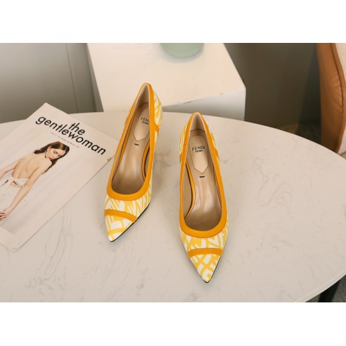 Replica Fendi High-Heeled Shoes For Women #1158205 $96.00 USD for Wholesale