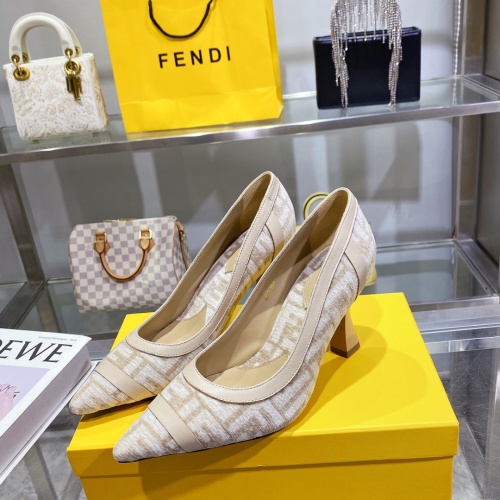 Fendi High-Heeled Shoes For Women #1158208 $88.00 USD, Wholesale Replica Fendi High-Heeled Shoes