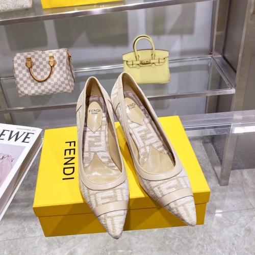 Replica Fendi High-Heeled Shoes For Women #1158208 $88.00 USD for Wholesale