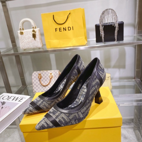 Fendi High-Heeled Shoes For Women #1158210 $88.00 USD, Wholesale Replica Fendi High-Heeled Shoes