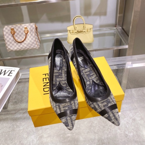 Replica Fendi High-Heeled Shoes For Women #1158210 $88.00 USD for Wholesale