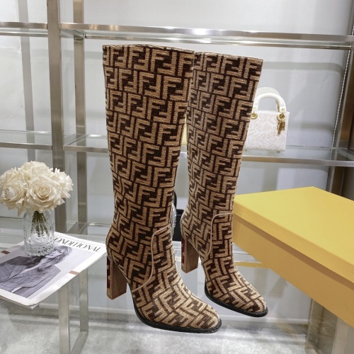 Replica Fendi Fashion Boots For Women #1158222 $150.00 USD for Wholesale