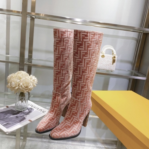Replica Fendi Fashion Boots For Women #1158223 $150.00 USD for Wholesale