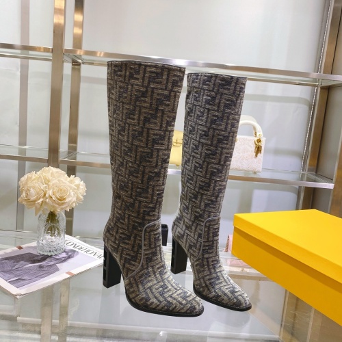 Replica Fendi Fashion Boots For Women #1158224 $150.00 USD for Wholesale