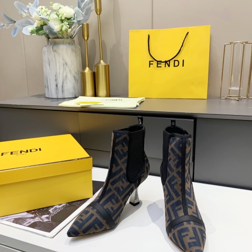 Replica Fendi Fashion Boots For Women #1158227 $108.00 USD for Wholesale