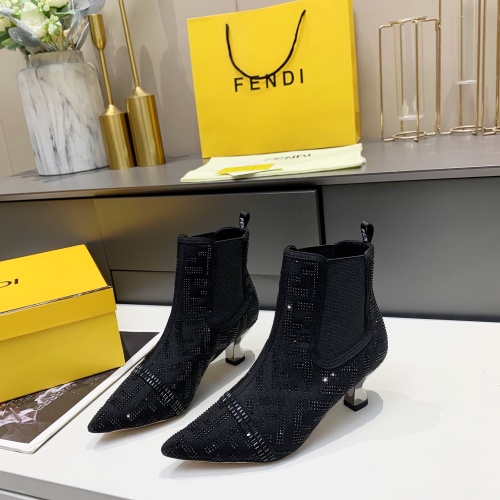 Replica Fendi Fashion Boots For Women #1158232 $118.00 USD for Wholesale