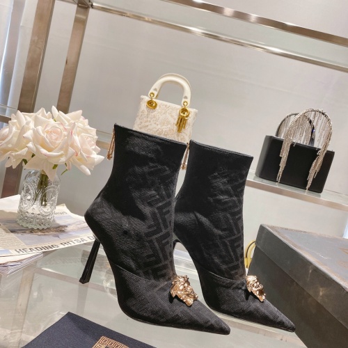 Replica Versace Boots For Women #1158236 $130.00 USD for Wholesale
