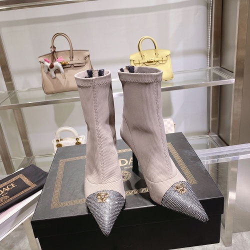 Replica Versace Boots For Women #1158237 $140.00 USD for Wholesale