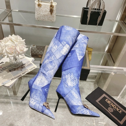 Versace Boots For Women #1158240 $158.00 USD, Wholesale Replica Versace Boots