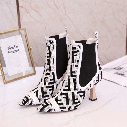 Replica Fendi Fashion Boots For Women #1158250 $122.00 USD for Wholesale