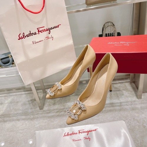 Salvatore Ferragamo High-Heeled Shoes For Women #1158255 $100.00 USD, Wholesale Replica Salvatore Ferragamo High-Heeled Shoes