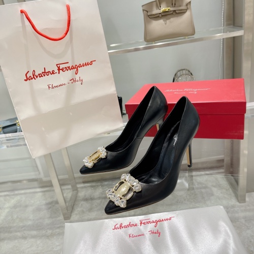 Salvatore Ferragamo High-Heeled Shoes For Women #1158256 $100.00 USD, Wholesale Replica Salvatore Ferragamo High-Heeled Shoes