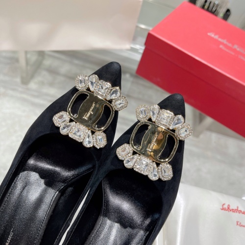 Replica Salvatore Ferragamo High-Heeled Shoes For Women #1158257 $100.00 USD for Wholesale