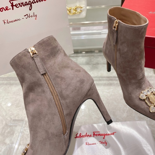 Replica Salvatore Ferragamo Boots For Women #1158258 $130.00 USD for Wholesale