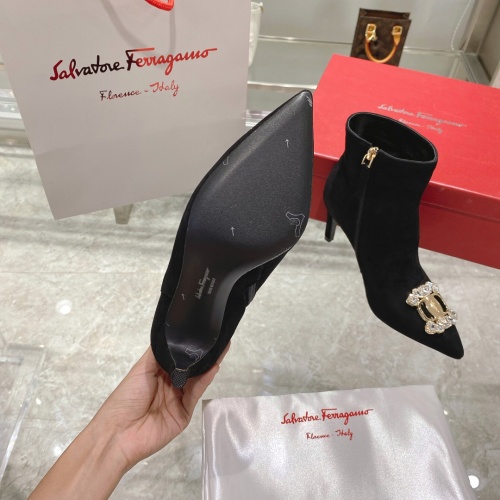 Replica Salvatore Ferragamo Boots For Women #1158259 $130.00 USD for Wholesale