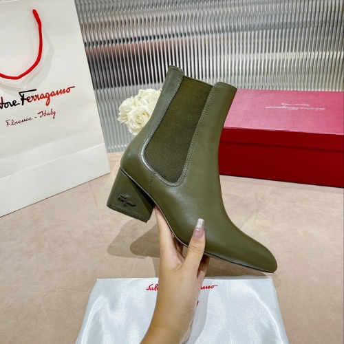 Replica Salvatore Ferragamo Boots For Women #1158271 $128.00 USD for Wholesale