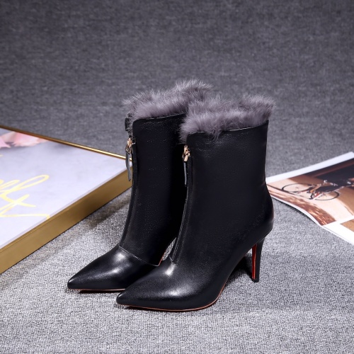Replica Christian Louboutin Boots For Women #1158290 $128.00 USD for Wholesale