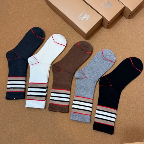 Replica Burberry Socks For Women #1158351 $32.00 USD for Wholesale