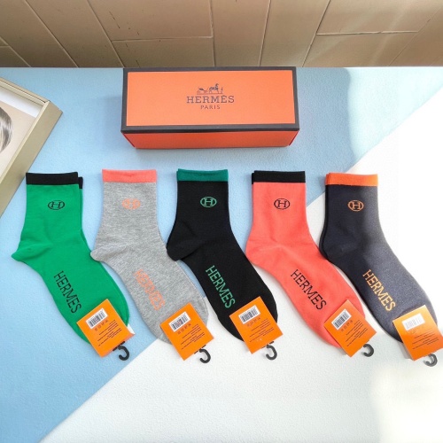 Replica Hermes Socks #1158414 $29.00 USD for Wholesale