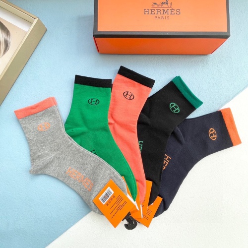 Replica Hermes Socks #1158414 $29.00 USD for Wholesale