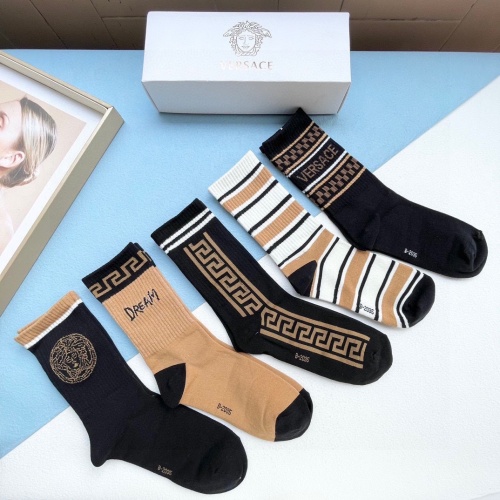 Replica Versace Socks #1158415 $32.00 USD for Wholesale