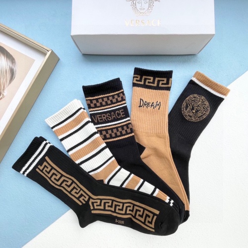 Replica Versace Socks #1158415 $32.00 USD for Wholesale
