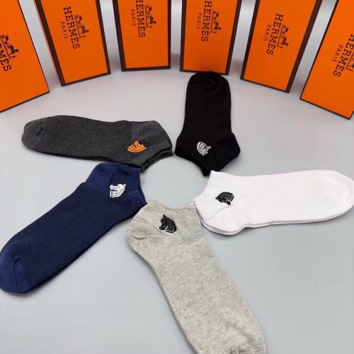 Replica Hermes Socks #1158437 $29.00 USD for Wholesale