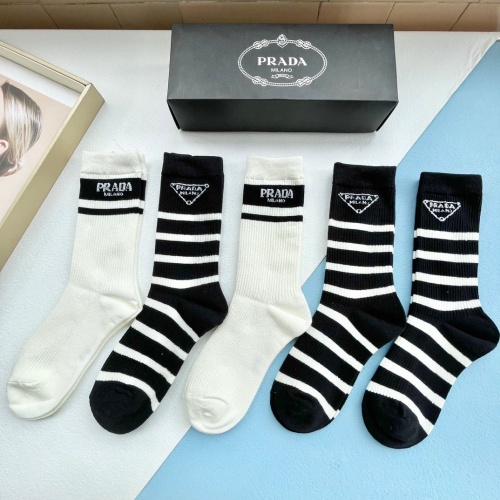 Prada Socks #1158485 $32.00 USD, Wholesale Replica Prada Socks