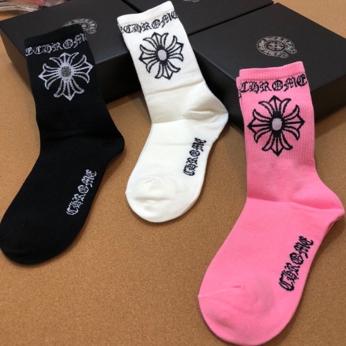 Replica Chrome Hearts Socks #1158490 $32.00 USD for Wholesale