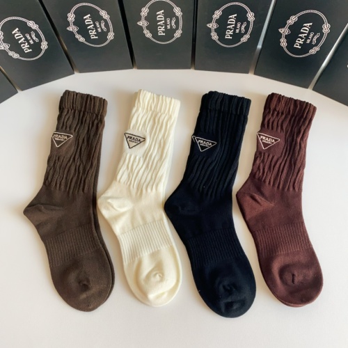 Prada Socks #1158494 $32.00 USD, Wholesale Replica Prada Socks