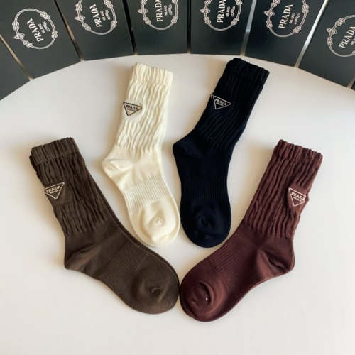 Replica Prada Socks #1158494 $32.00 USD for Wholesale