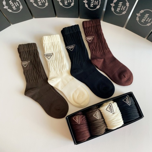 Replica Prada Socks #1158494 $32.00 USD for Wholesale