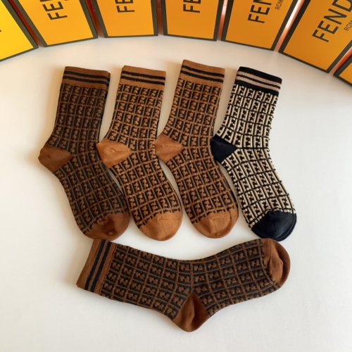 Replica Fendi Socks #1158505 $32.00 USD for Wholesale
