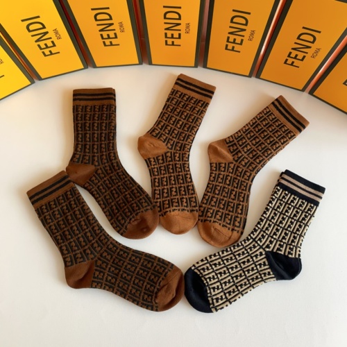 Replica Fendi Socks #1158505 $32.00 USD for Wholesale