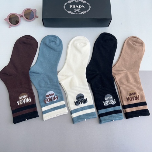 Replica Prada Socks #1158507 $32.00 USD for Wholesale