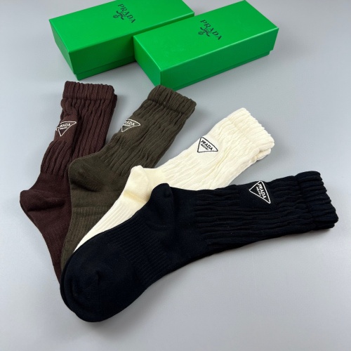 Replica Prada Socks #1158547 $32.00 USD for Wholesale
