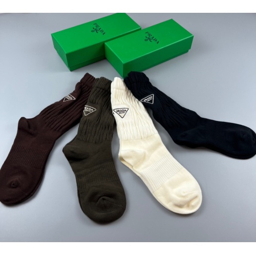Replica Prada Socks #1158547 $32.00 USD for Wholesale