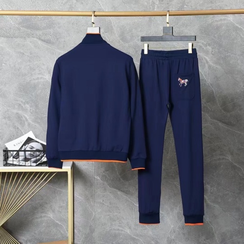 Replica Hermes Tracksuits Long Sleeved For Men #1158883 $82.00 USD for Wholesale