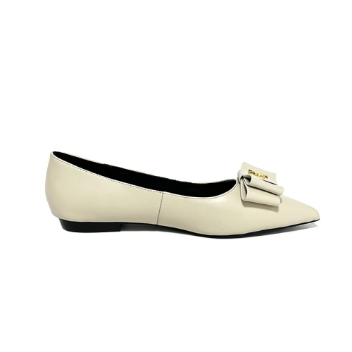 Replica Yves Saint Laurent YSL Flat Shoes For Women #1159051 $98.00 USD for Wholesale