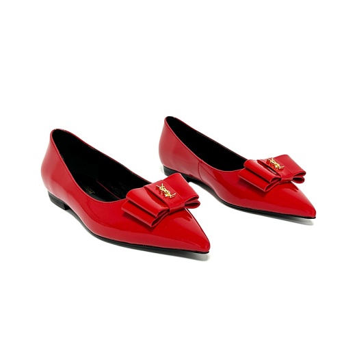 Yves Saint Laurent YSL Flat Shoes For Women #1159052 $98.00 USD, Wholesale Replica Yves Saint Laurent YSL Flat Shoes