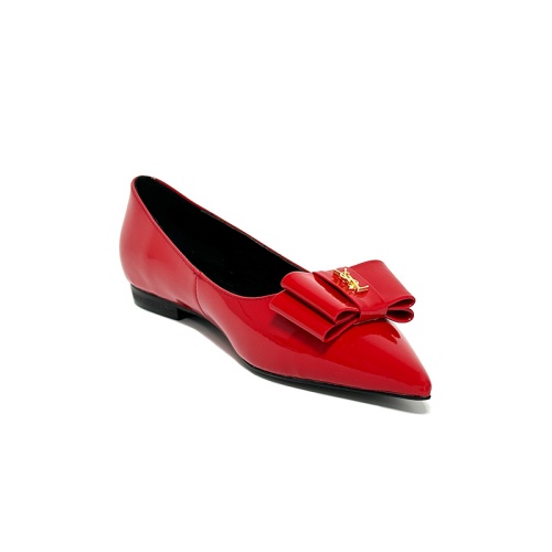 Replica Yves Saint Laurent YSL Flat Shoes For Women #1159052 $98.00 USD for Wholesale