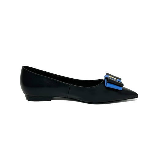 Replica Yves Saint Laurent YSL Flat Shoes For Women #1159053 $98.00 USD for Wholesale